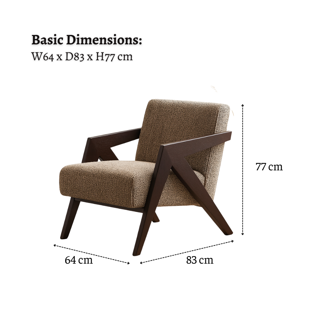 dimension of the armchair WAC002