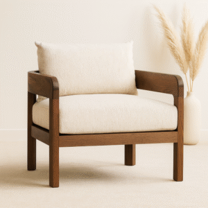 Outdoor Armchair in solid wood