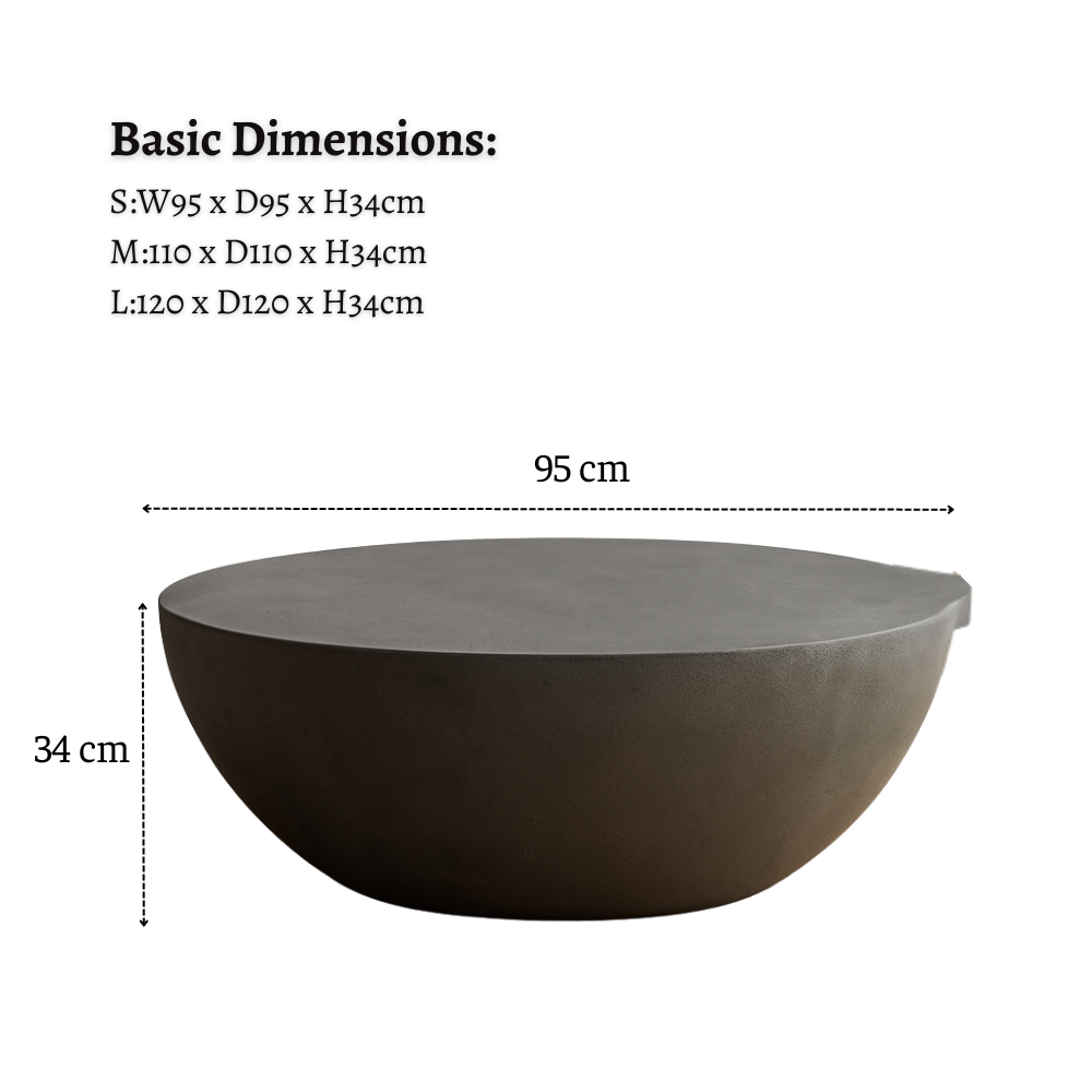 dimension of the coffee table WCT005