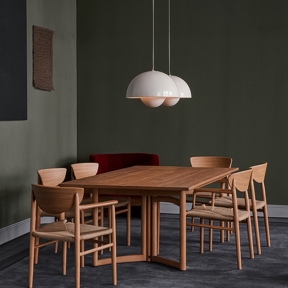 Japandi-Inspired Solid Oak Dining Chair – WDC002 - Image 4