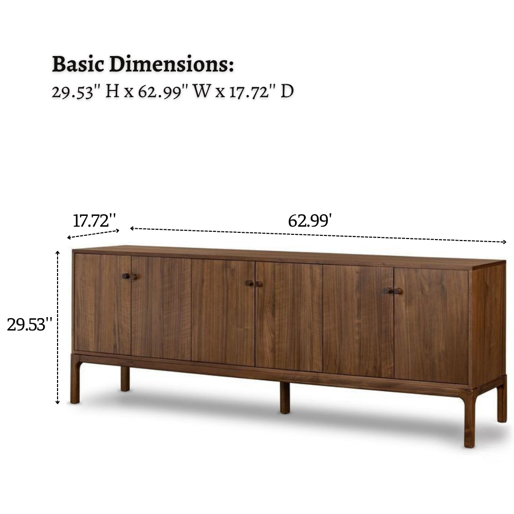 Solid Walnut Sideboard - WSB004 - Image 3