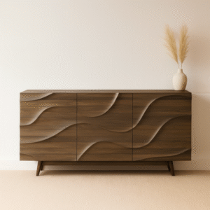 Modern Walnut Sideboard
