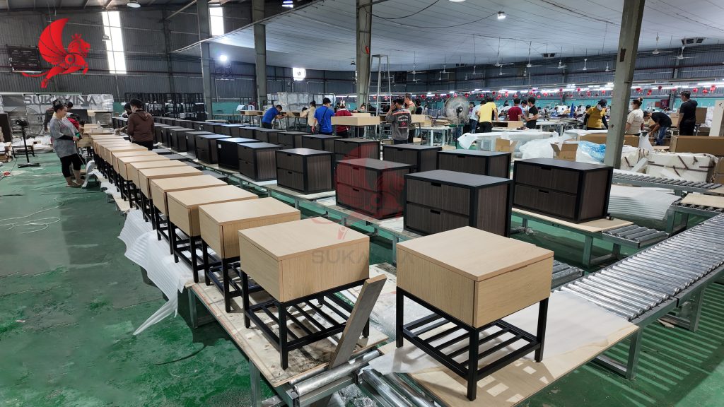 Anti-Wobble Engineering: The Role of Metal Furniture Finishing in Commercial Bedside Tables